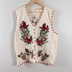 Vintage Christmas sweater vest!